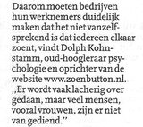 Beeldvergroting: (Algemeen Dagblad, vandaag, voorpagina)