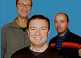 Beeldvergroting: Ricky Gervais, Stephen Merchant, Karl Pilkington